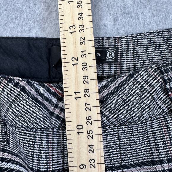 Volcom Pants WMNS SZ 26 Multicolor Skinny High Rise Plaid Academia Preppy Skater - Picture 11 of 13